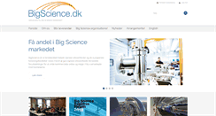 Desktop Screenshot of bigscience.dk