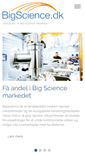 Mobile Screenshot of bigscience.dk