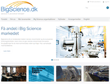 Tablet Screenshot of bigscience.dk
